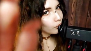 KK Brown Licking & Mouth sounds ASMR