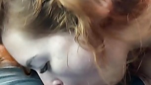 Redhead Suck At Car - pov