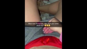 Famous Snapchat Hottie Decided to Give a Chance to Unknown Small Dick who knows how to Suck