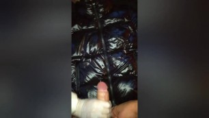 Cum on a Shiny Jacket