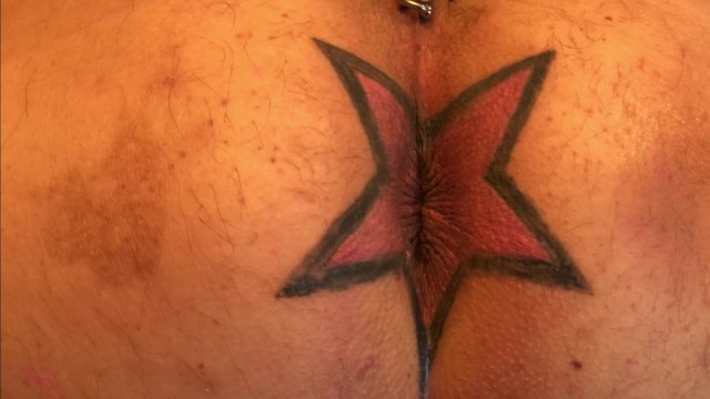 AssHole Star Tattoo