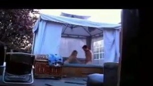 Sasha & Hubby At It In the Hot Tub, (Preview)