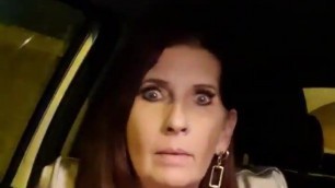 Milf has a quick play in the car