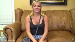18 year old blonde gets dicked on casting couch