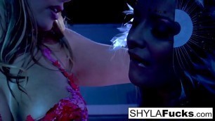Shyla Stylez has some hot lesbian sex&excl;
